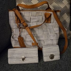 Large Fossil Handbag & Wallet Set
